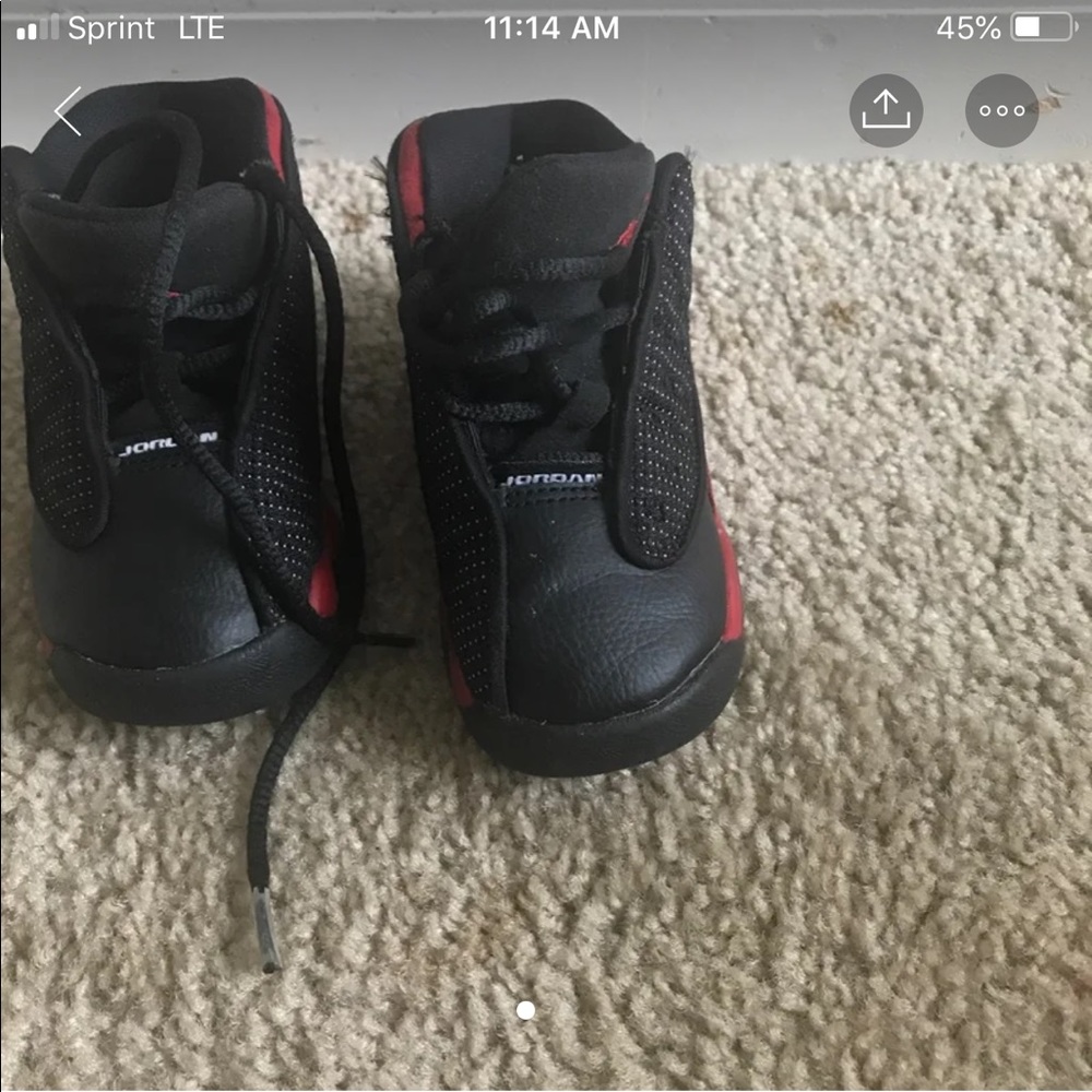 Black and red retro Jordan’s